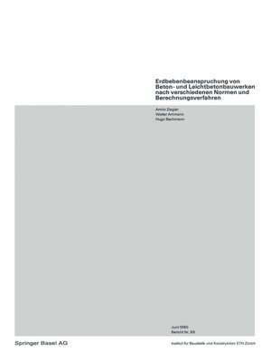 cover image of Erdbebenbeanspruchung von Beton- und Leichtbetonbauwerken nach verschiedenen Normen und Berechnungsverfahren